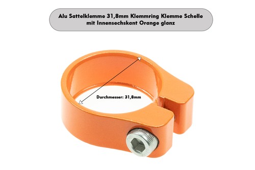 Sattel klemme 8mm alu klemm - klemme, 31,8mm